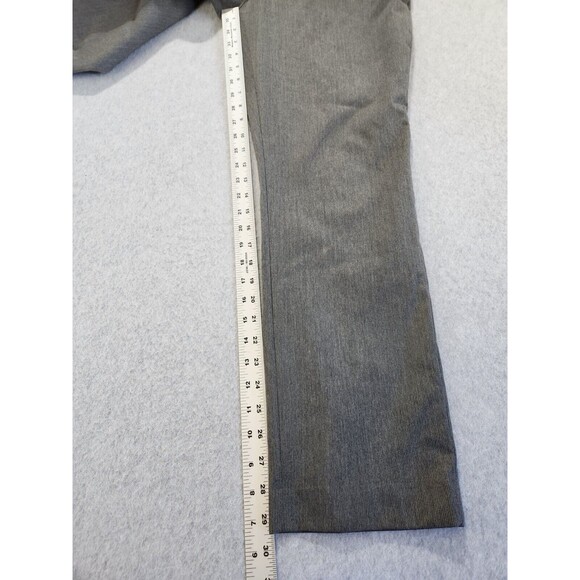 Express Photographer Dress Pants grey Womens sSZ 31/30 Flat Front Work Pinstripe - Picture 6 of 11